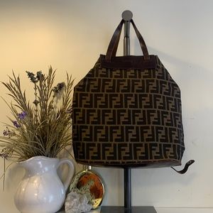 Fendi zucca foldable tote